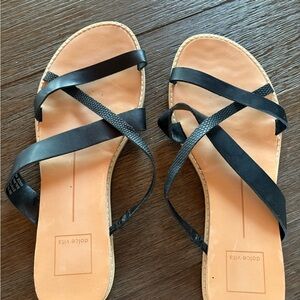 Shoe Aholic Black Sandals